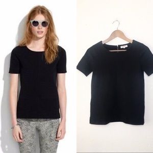 Madewell Structured Career Top XS Exposed Zipper